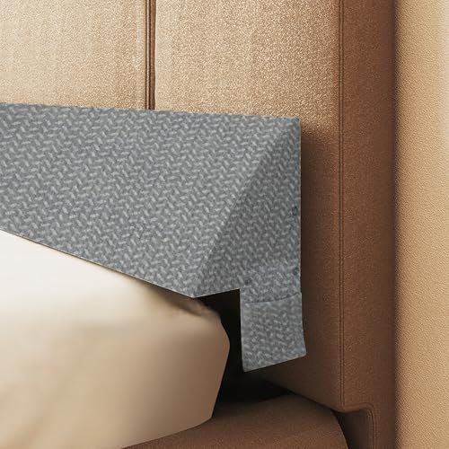 strusery Bettkeilkissen für Kopfteilspalte, hochdichtes Schaumstoff-Stützkissen, füllt 0–15 cm Platz zwischen Matratze und Kopfteil, ergonomisches Design für Komfort (Grau, 100 x 25 x 15 cm)