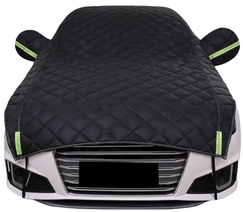 Autoabdeckung Winter für Volvo XC60(2008-2024), Hagelschutz, Auto Halbgarage, UV Schutz Atmungsaktiv Staubdicht, Mit Reflektorstreifen