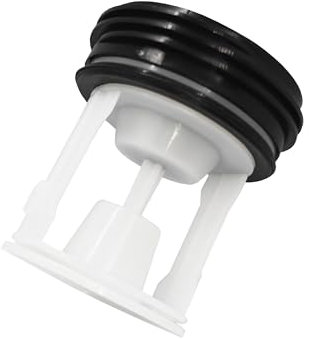 Filtro lanugine di ricambio per lavatrici Bauknecht, Whirlpool, Indesit - Compatibile con i modelli 481248058385 e C00312342 -Forma dritta