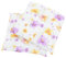 CB Home & Style Sitzkissen Stuhlkissen Blumen Dekokissen 2er-Pack 40x40cm (Blüte violett/gelb)