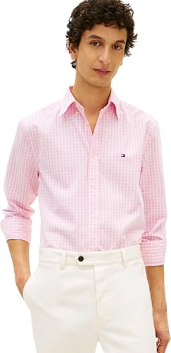 Tommy Hilfiger Chemise Homme Flex Poplin Gingham Regular Fit