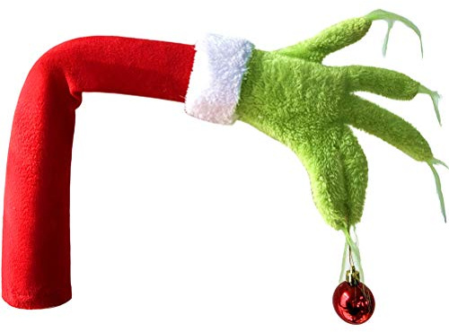 Grinch Arms for Christmas Tree, Christmas Tree Decoration Grinch Arm Ornament Beautiful Christmas Grinch Elf Arm Ornament for Christmas Home Party