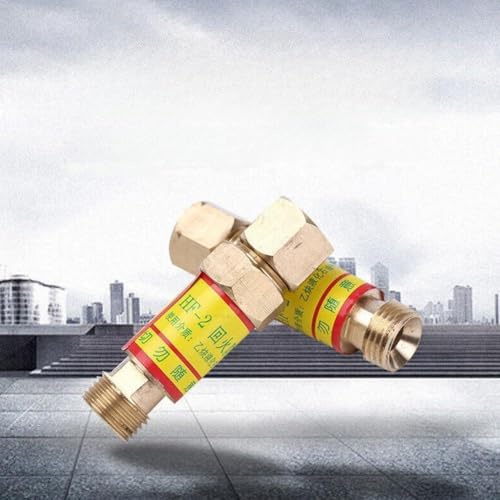 Sauerstoff-Acetylen-Rückschlagventile mit Rückschlagsperre für Gasschweißbrenner und Druckminderer-Schneidgeräte, M16 x 1,5 Gewinde (Acetylen-Rückschlagventile)