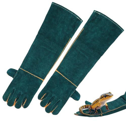 KOXXIAMOQ 1 Paar Schnittschutzhandschuhe, 60 cm Bissfeste Handschuhe Schnittfeste Handschuhe, Stichfeste Handschuhe für den Ganzen Arm, zum Baden, Gärtnern, Umgang mit Tieren, Hunde, Katzen, Vögel