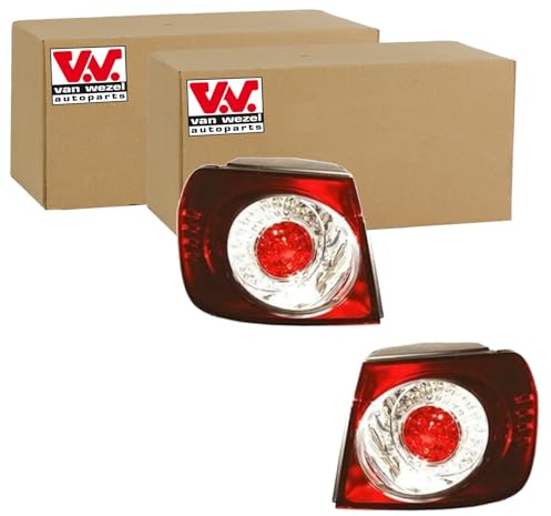 BandelOne enthält 2x Van Wezel Rückleuchten Set links+rechts Äusserer Teil passend für Golf