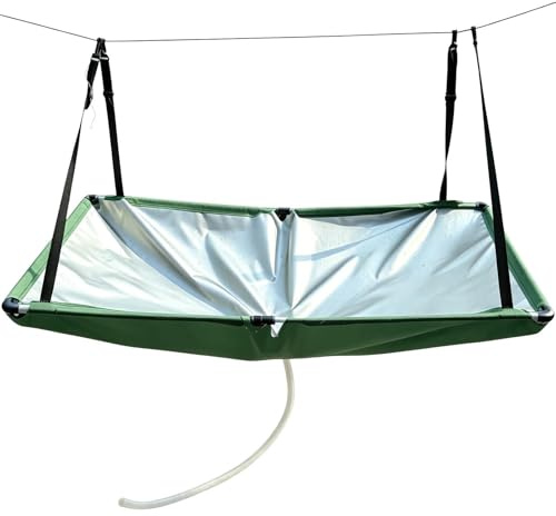 Regenwasser-Auffangvorrichtung - Wasserfiltertuch inklusive Schlauch - Regenfänger System Für Wasser,Geeignet Für Den Außenbereich, Balkon, Camping, Gewächshaus, Garten, Hinterhof Und Den Rasen