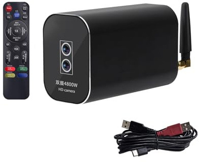 Nucelit Trípodes de cámara 8K montan rotación vertical horizontal carcasa de aluminio USB C Power Webcam para cámara web de aluminio de múltiples escenas