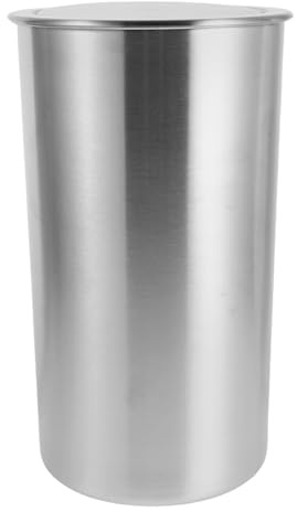 Toyvian Poubelle Encastrée Ronde 5,5L en Acier Inoxydable Couvercle Pivotant 360° Design Gain de Place Cuisine et Salle de Bain