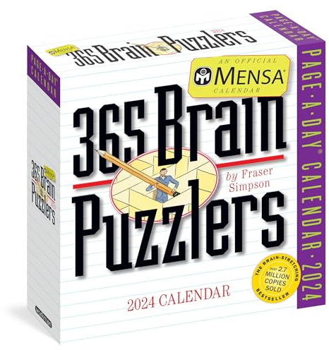 Mensa® 365 Brain Puzzlers Page-A-Day Calendar 2024: Word Puzzles, Logic Challenges, Number Problems, and More