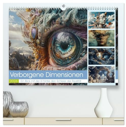 Verborgene Dimensionen (hochwertiger Premium Wandkalender 2026 DIN A2 quer), Kunstdruck in Hochglanz: Eine verborgene Dimension ist ein Reich, in dem ... verschmelzen. (CALVENDO Wissenschaft)