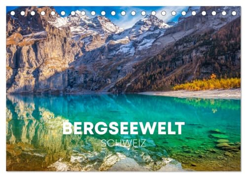 Wunderwelt Schweiz (Tischkalender 2026 DIN A5 quer), CALVENDO Monatskalender: Landschaftsfotokalender mit den schönsten und beeindruckendsten Bergseelandschaften der Schweiz. (CALVENDO Natur)