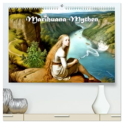 Marihuana-Mythen (hochwertiger Premium Wandkalender 2026 DIN A2 quer), Kunstdruck in Hochglanz: Die berauschte Sagenwelt Deutschlands (CALVENDO Spass)
