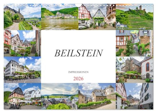 Beilstein Impressionen (Wandkalender 2026 DIN A3 quer), CALVENDO Monatskalender: Entdecke die Vielfalt vom wunderschönem Städtchen Beilstein an der Mosel (CALVENDO Orte)