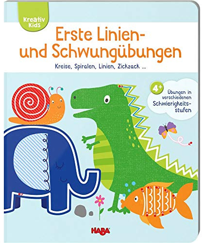 Kreativ Kids – Erste Linien- und Schwungübungen: Kreise, Spiralen, Linien, Zickzack .... Übungen in verschiedenen Schwierigkeitsstufen