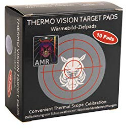 AMR Thermo Vision Target Pads - Target pad per termocamere, 10 pezzi, attacco per termocamera di calibrazione, accessori per la caccia