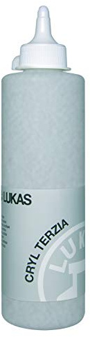 LUKAS CRYL TERZIA 500 ml - Acrylfarbe in Studien-Qualität - Farbton Silber