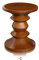 NEUERRAUM Walnuss Holz Hocker Kaffeetisch Beistelltisch massives Walnuß. H 40 cm x B 33 cm. (C)