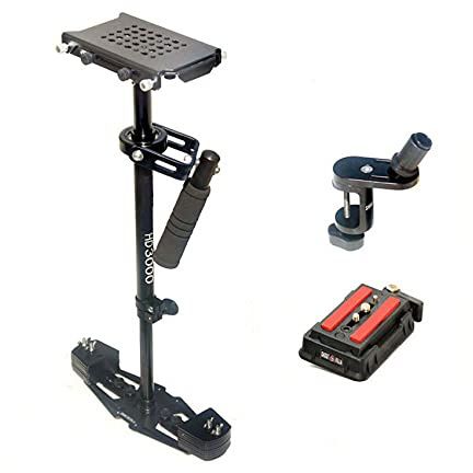 FLYCITY 3000-HD 24/60cm Micro Balancing Handheld Steadycam Stabilizer for DV HDV DSLR Video Cameras up to 3.5kg/8lbs + Quick Release Plate (FC-3000-HD)