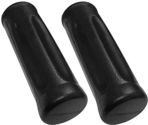 2x Schubkarrengriffe handgriff kunststoffgriff griffhülse schubkarrengriff schubkarre griff schwarz paar (Ø18x115mm)