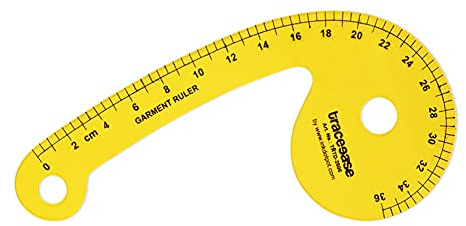 Traceease Französisch Kurvenlineal, Bekleidungs- Lineal Sewing Tailoring Werkzeuge Schablonen- 9-5 Zoll Lange