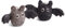 Gry & SIF handgemachte Fledermaus-Anhänger aus Filz, Fledermaus Deko, Halloweendeko innen, Herbstdeko, Halloween Dekoration zum Aufhängen oder Hinstellen I Fledermäuse 2er Set