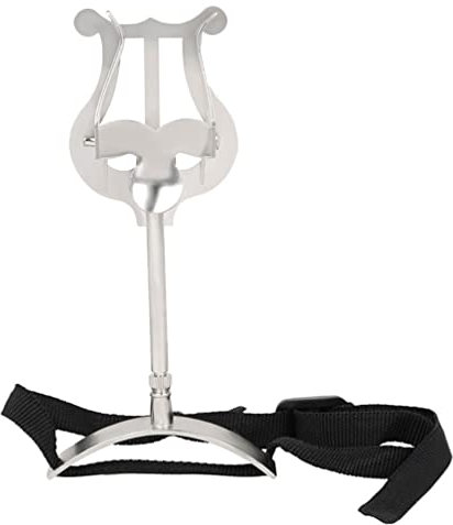 Milisten 1stück Euphonium Notenständer Tragbar Silber Stabil Und Leicht Für Einsatz Im Freien Für Sicheren Halt Von Noten Während Des Spiels Dekoratives Element Nutzbar