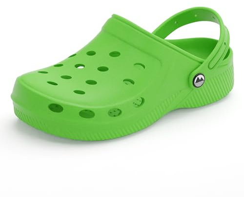 Lakeland Active Children's Silloth Lightweight Ventilated Clogs - Lime Green - 12 Child UK