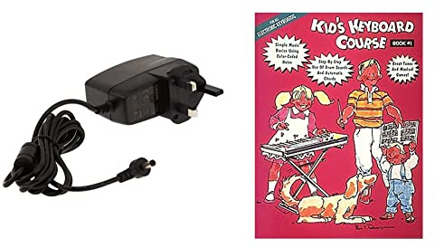 Casio AD-E95100LE Keyboard UK 3 Pin Power Supply AC Adapter & Kids Keyboard Course: Bk. 1: E-Z Play Today