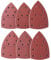 SHENGANG 10-teiliges Maus-Detail-Schleifpapier, 11 Löcher, Körnung 40–2000, dreieckiges Schleifpapier, passend für Multischleifer Bosch PSM 160A, 1500