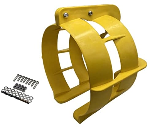 GHmarine PG0090 Propeller Sicherheitsschutz für 5-20 PS Außenborder Marine Thruster Schutzhülle 9 Zoll Käfig mit gelbem Kunststoff PG0090