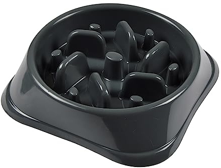 Love Story, Gamelle Anti-Glouton Plastique D20 x 4,5 cm Anthracite
