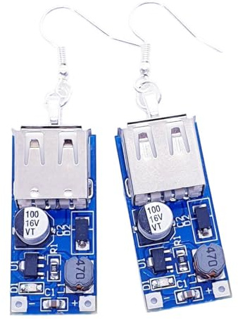 USB Circuit Board Earrings - Mixed Up Dolly