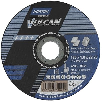 Norton Trennscheibe gerade 41 | 125x1,0x22,23 A 60 S Vulcan