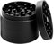 Herb Grinders, macinino per erba secca, portatile, in lega di zinco, nero, 5 x 4 cm