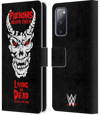 Head Case Designs Offizielle WWE Phenoms Todescrew The Undertaker Leder-Wallet-Hülle Kompatibel mit Samsung Galaxy S20 FE / 5G