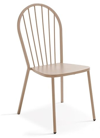 Oviala Bistrostuhl aus Metall, Taupe