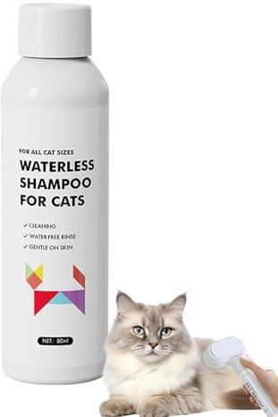 Cepillo de baño sin agua para perros, champú seco para gatos, cepillo limpiador sin enjuague para perros, cepillo de champú de limpieza rápida para perros, herramienta de aseo para gatos, suministros