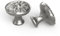 goldenwarm 10 Pack Silver Drawer Knobs Brushed Nickel Kitchen Cupboard Knobs Vintage