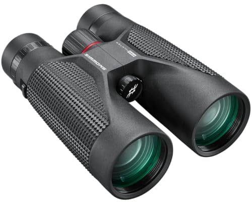 Simmons - Pro Hunter 12x50 Fernglas - Schwarz - Dachkantprisma - Vollvergütet - IPX7 wasserdicht - Vogelbeobachtung - Reisen - Sport - Outdoor