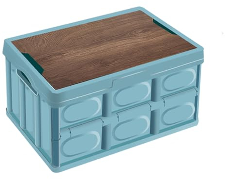 SNXLW Aufbewahrungsboxen mit Deckel für Volkswagen VW Golf GTE/GTI/GTD/Clubsport 45 Auto Faltbox Faltbar Aufbewahrungsbox Auto Kofferraum Organizer,55L-52 * 35 * 28cm