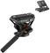 Flüssigkeitskopf Panorama Stativkopf - 360° Stativkopf Mit 8 Kg Tragkraft und 2 Schnellwechselplatte, Kompatibel Mit Schnellwechselboards Der Manfrotto und Djirs Serie