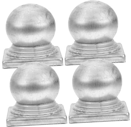 Hoement 4stücke Pfostenkappen Quadratisch Aus Verzinktem Metall Schutzhülle Für Zaunpfosten Und Verkehrssäulen Wetterfest Rostbeständig Langlebig Mit Glatten Kanten