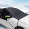 YTACREA Protege Pare Brise Voiture Givre Couvrir, Extra Epaisse Protection Pare Brise Hiver, Tissu Oxford Imperméable Couverture Voiture, Protection Neige, Bache Pare Brise Anti Givre