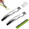 2 PCS Stainless Steel Vegetable Cutter, Spring Onion Shredder,Cutlery Shred Knife,Vegetable Cutter Tool, Scallion Cutter,Vegetable Chopper Onion Garlic Cutter, Kitchen Gadget
