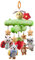 TUMAMA KIDS Giocattoli per Bambini 0 3 6 Mesi, Peluche ape Sonaglio Neonato con cigolii, grilli, Regalo Neonato Sensoriale Carillon per Neonati Passeggino Palestra Culla Giocattolo Appendere Attività