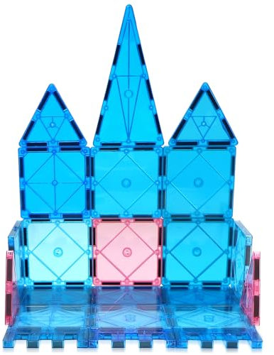obakaer Magnetic Tiles 47pcs Magnetic Building Blocks toys for 3+ Year Old Boys Girls 3D STEM Learning Educational Birthday Gifts for 3 4 5 6 7