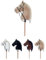 RL24 - Hobby Horse Pferde IRHFree Spirit von Imperial Riding – Steckenpferd – Spielpferd aus Plüsch mit Holzstock & kurzer Mähne – Stockpferd ohne Griffe & Rollen – Hobby Horsing – Beige