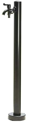 Colonna d'Acqua da Giardino in Acciaio Inox con Rubinetto a Doppio beccuccio, Fontanella a Colonna Moderna, Antigelo Frostless Fuori Cortile Rubinetto dell'Acqua per l'irrigazione e Il Lavaggio
