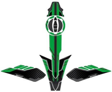 VQLDPX Adhesivo Adhesivo Tapa del Depósito Combustible Motocicleta para Kawasaki Z900 Z 900 2023-2024 Adhesivos Gasolina Motocicleta Pegatinas de Almohadilla de Tanque(Conjunto 10)