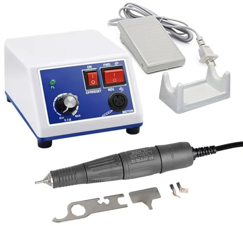 Windplusya Polisseuse à micromoteur Marathon N3 avec poignée micro moteur 35 K tr/min pour bijoux, céramique, silicone, verre, sculpture sur bois (N3, N)